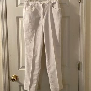 Ladies size 12, white slacks by Blair